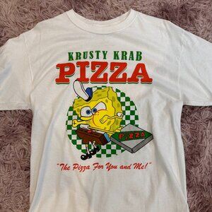 Spongebob Squarepants Krusty Krab Pizza Graphic T-Shirt